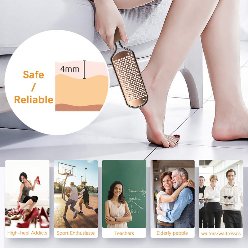 Foot Scrubber Pedicure Foot File - Roxyvabelle Large Foot Rasp Callus Remover for Feet for Manicure Pedicure - BeesActive Australia