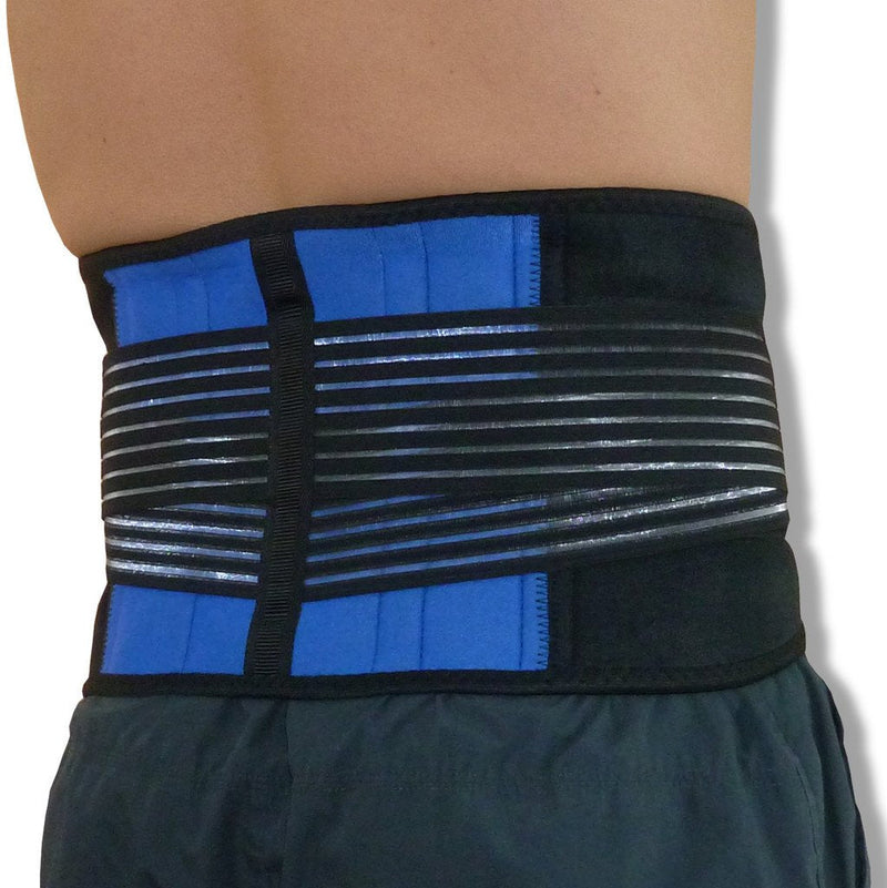 NeoPhysio Neoprene Double Pull Lower Back Support Lumbar Brace = Large L (Pack of 1) - BeesActive Australia