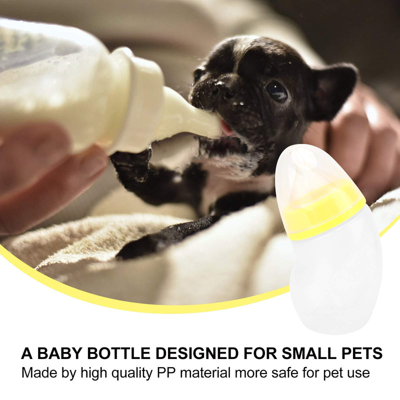 Pet Feeding Bottle - Nurser Bottle for Baby Small Cats Dogs, Professional Feeding Nipple Bottle for Kitten Puppy Small Animals, 180ML, Random Color - BeesActive Australia