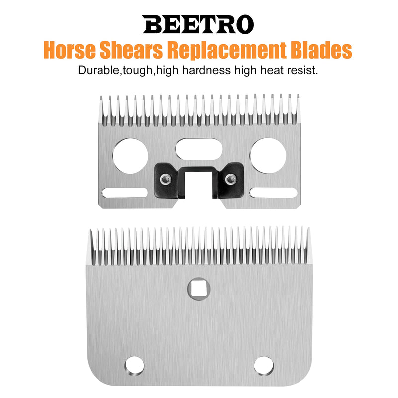 BEETRO Horse Shears Replacement Blades, Professional Stainless Steel Clipper Blades for Horse Equine Goat Pony Cattle - BeesActive Australia