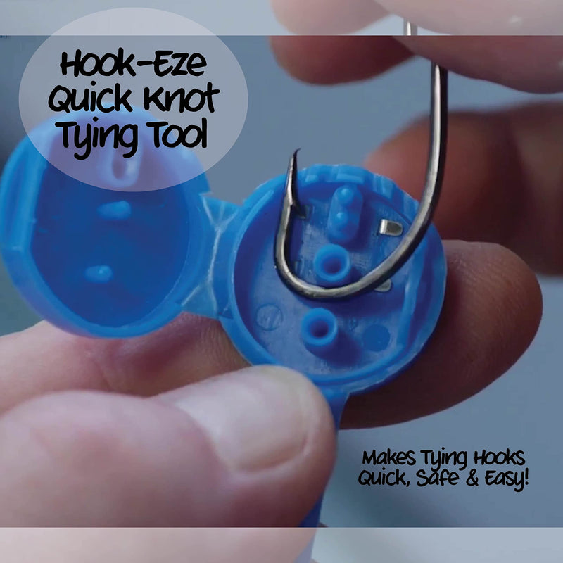 HOOK-EZE Fishing Gear Knot Tying Tool - Cover Fishing Hooks While Tying Strong Fishing Knots. Quick Knot Tool is Easy to Use, Great Fishing Accessories for Every Tackle Box. Suitable for All Ages Yellow - BeesActive Australia