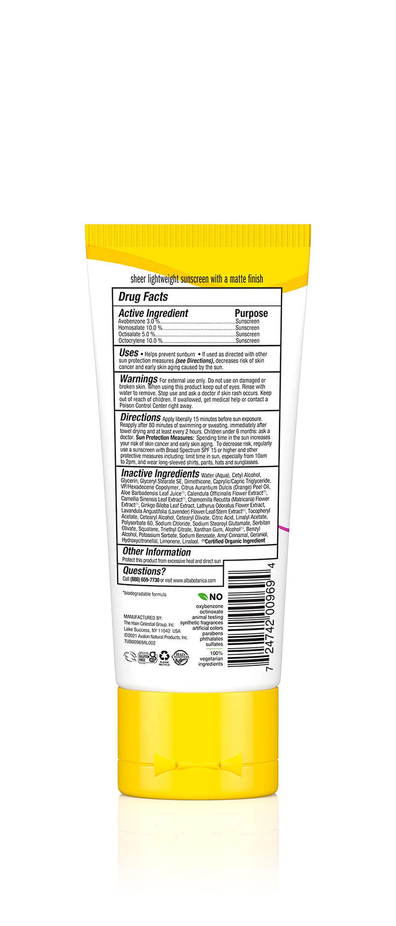 Alba Botanica Sheer Shield Sunscreen Lotion SPF 45 Sweet Pea Oz, 3 Ounce (Packaging May Vary) SPF 45 - Sweet Pea - BeesActive Australia