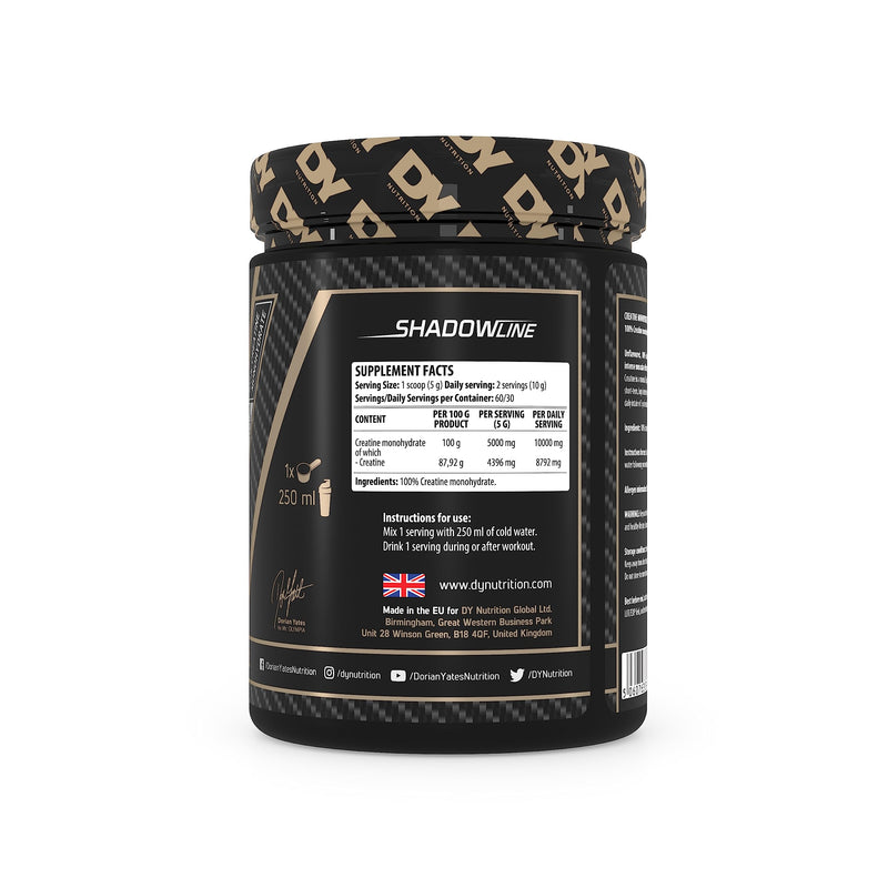 DY Nutrition - Creatine Monohydrate - 300g - BeesActive Australia