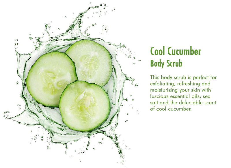 Body Scrub Cool Cucumber - This body scrub is perfect for exfoliating, refreshing and moisturizing your skin with luscious essential oils, sea salt and the delectable scent of cool cucumber. - BeesActive Australia