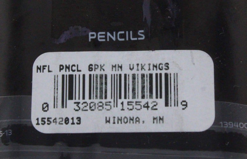 WinCraft Minnesota Vikings 6-Pack Pencils - BeesActive Australia
