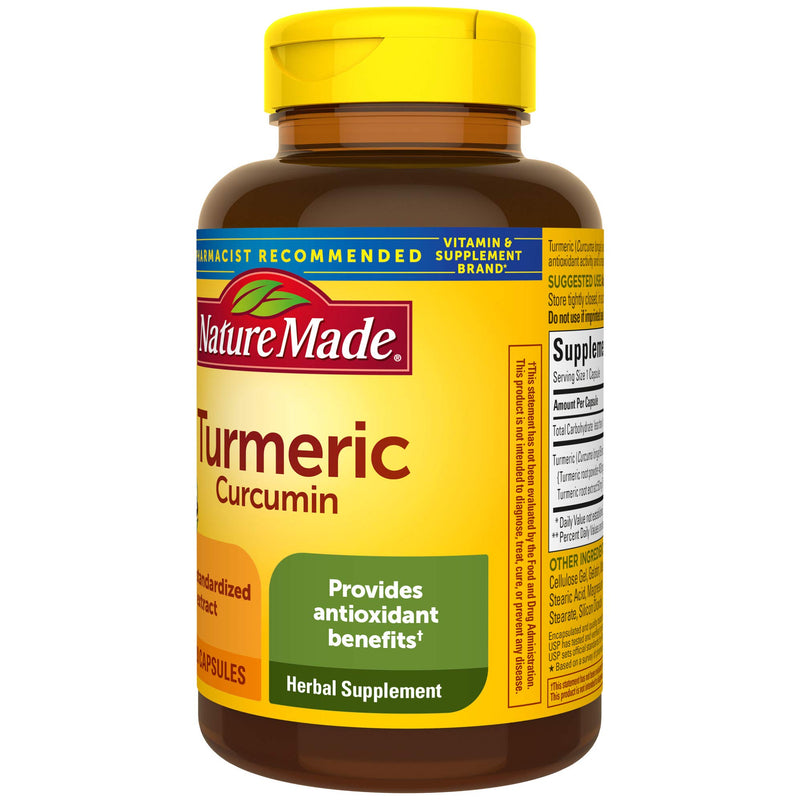 Nature Made Turmeric 500 mg Capsules, 120 Count for Antioxidant Support 120 Count (Pack of 1) - BeesActive Australia