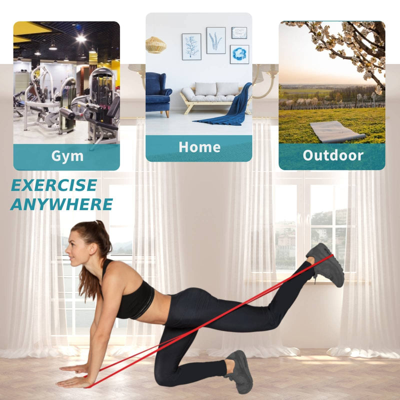Alllvocles Resistance Band, Pull Up Bands, Pull Up Assistance Bands, Workout Bands, Exercise Bands, Resistance Bands Set for Legs, Working Out, Muscle Training, Physical Therapy, Shape Body, Men Women 0.3-1.3in - BeesActive Australia
