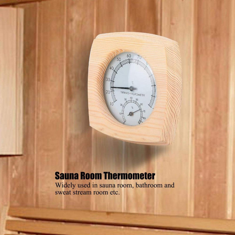 Greensen Sauna Thermometer Metal Dial Digital Sauna Thermometer and Hydrometer Thermometer Hygrometer Hygro-thermometer Sauna Room Accessory - BeesActive Australia