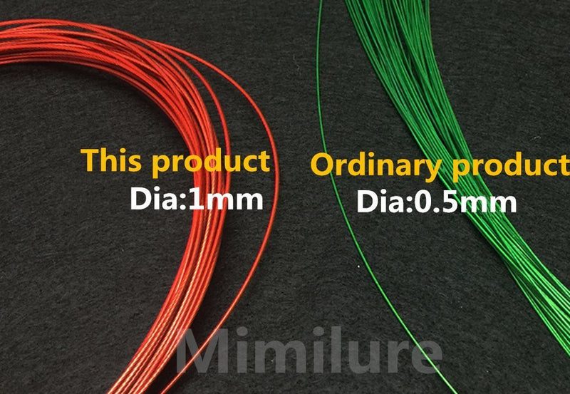 Mimilure 100LB Heavy Duty Stainless Steel Fishing Wire,High-Strength Fishing Line Leaders with Swivels and Snaps,20 PCS,Black/Red/Green (Black) - BeesActive Australia