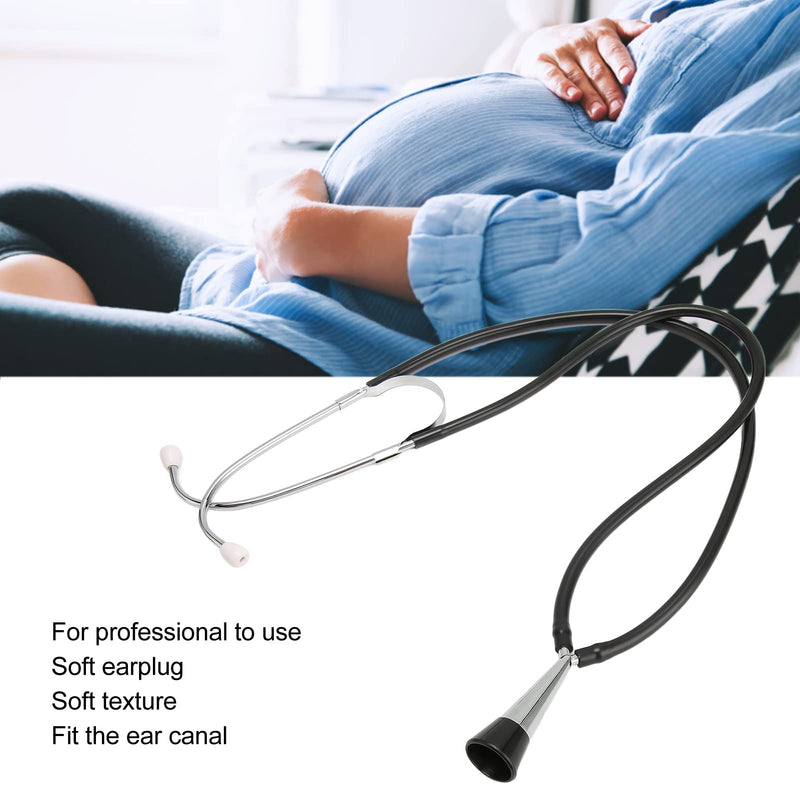 Fetal Stethoscope, Stethoscope Cardiology, Monitoring Aluminum Alloy Soft Fetal Heart Stethoscope Black for Pregnant - BeesActive Australia