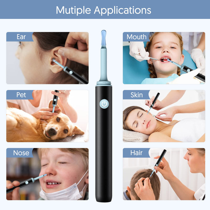 Ear Wax Removal kit Camera - 1920P Wireless Ear Otoscope with 6 LED Lights, Avatar Controls Smart Bud Endoscope Ear Wax Cleaner Tool with Soft Silicone Ear Spoon for iPhone iPad & Android Smart Phones - BeesActive Australia