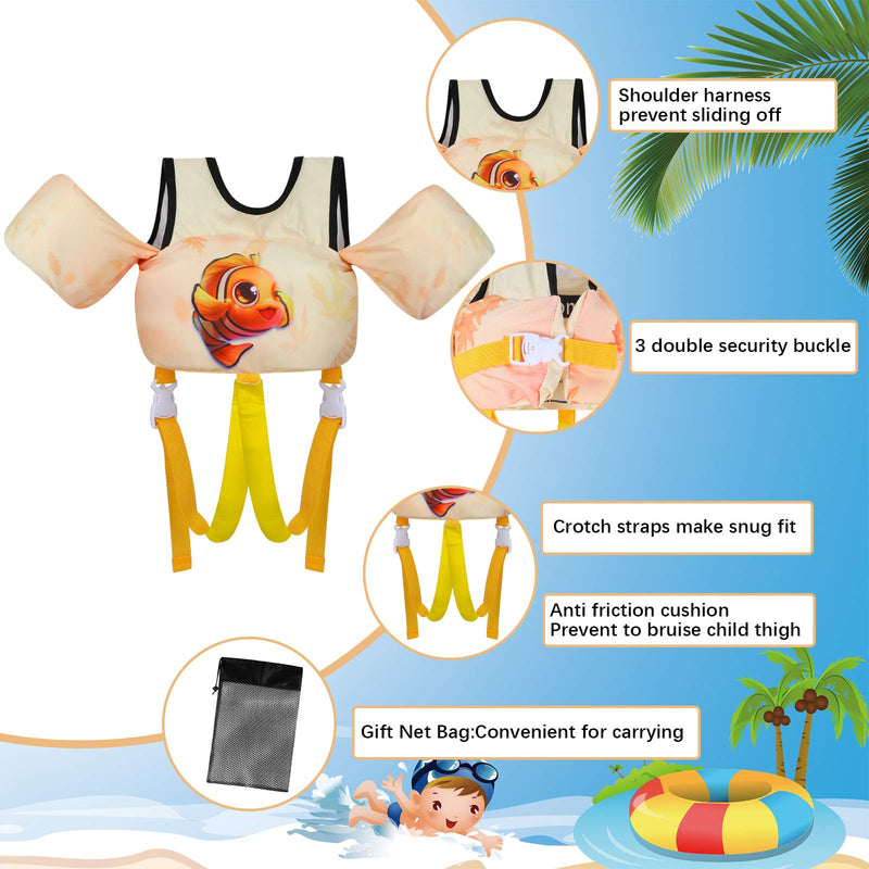 TOAUXUNG Adjustable Kids Swim Vest for Baby Swimming Training,Infant Baby Vest Swim Aid for 22-66 Pounds Boy and Girl carp - BeesActive Australia