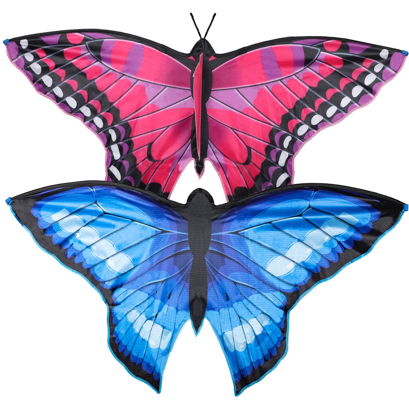 TOY Life Butterfly Kite for Kids Easy to Fly Large Kids Kite - Kites for Kids and Adults Easy to Fly Big Beach Kites for Kids Age 4-8-12 Idea Gift for Children Outdoor Game Activities Beach Trip 2 Pack - BeesActive Australia