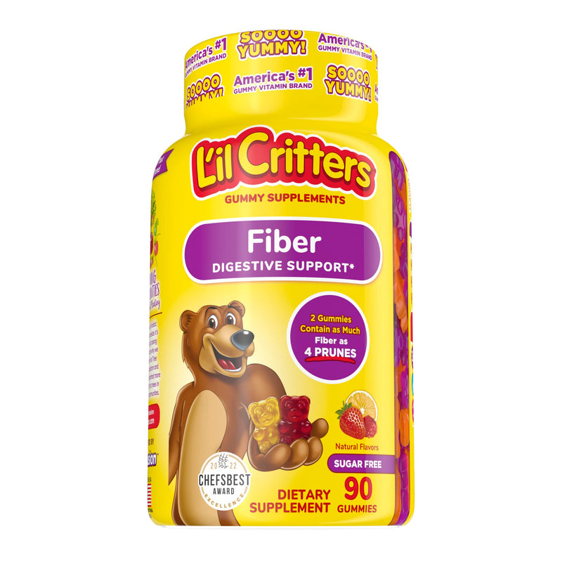L'il Critters Kids Fiber Gummy Bears Supplement, 90 Count 90 Count (Pack of 1) - BeesActive Australia