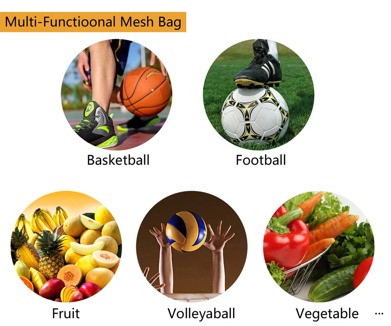 [AUSTRALIA] - HONBAY Single Ball Mesh Net Bag for Carrying and Storage Football, Basketball, Volleyball 