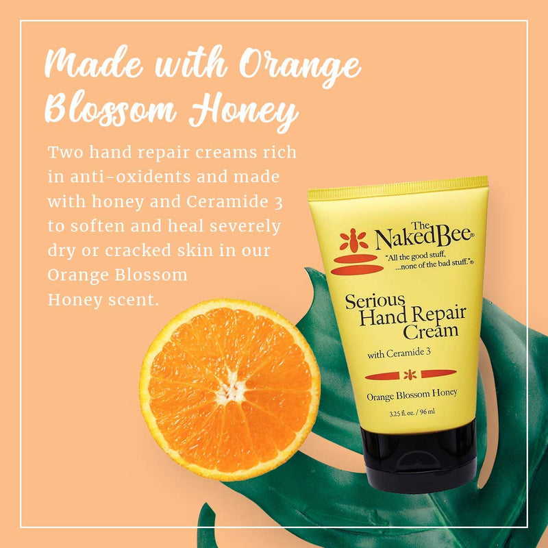The Naked Bee Orange Blossom Honey Serious Hand Repair Cream, 3.25 Oz 3.25 Fl Oz (Pack of 1) - BeesActive Australia