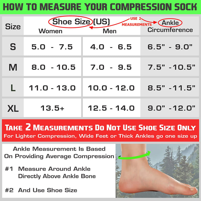 TechWare Pro Plantar Fasciitis Socks - Ankle Compression Socks for Women & Men. Achilles Tendonitis Brace & Foot Arch Support Small White / Gray - BeesActive Australia