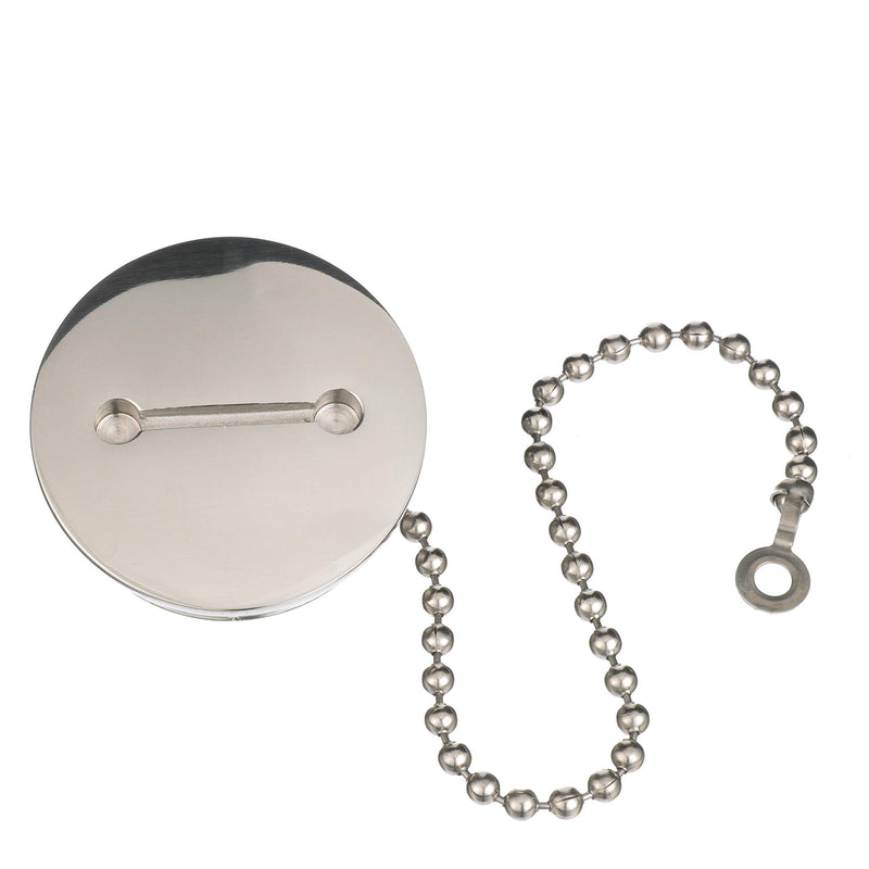 [AUSTRALIA] - Attwood Replacement Stainless Steel 2" Deck Fill Cap with Chain - Boat Replacement Stainless Steel 2" Deck Fill Cap 66061-3 with Chain - Boat, Silver 