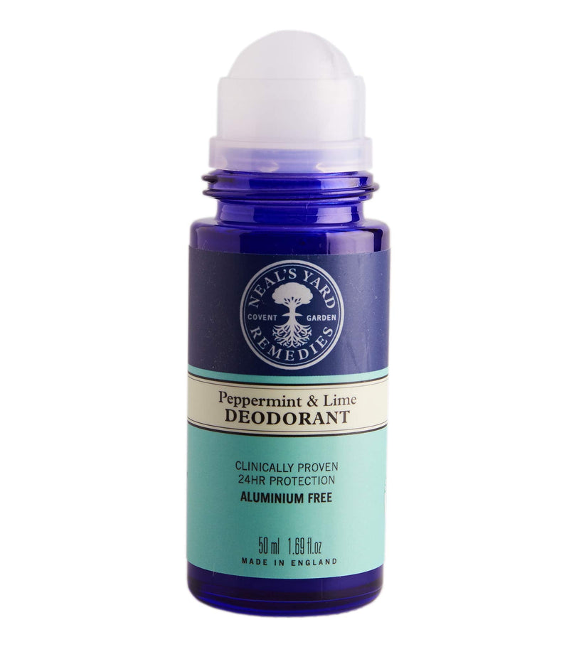 Neal's Yard Remedies Peppermint & Lime Roll On Deodorant | 24Hr Protection Against Odour & Wetness - BeesActive Australia