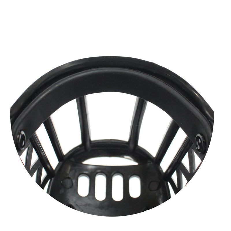 Downtown Pet Supply - Basket Muzzle - Cage Dog Muzzle, Prevents Barking, Biting and Chewing - Dog Grooming & Dog Housebreaking Supplies - Beige Size 2 – Snout Circumference – 8” Black - BeesActive Australia
