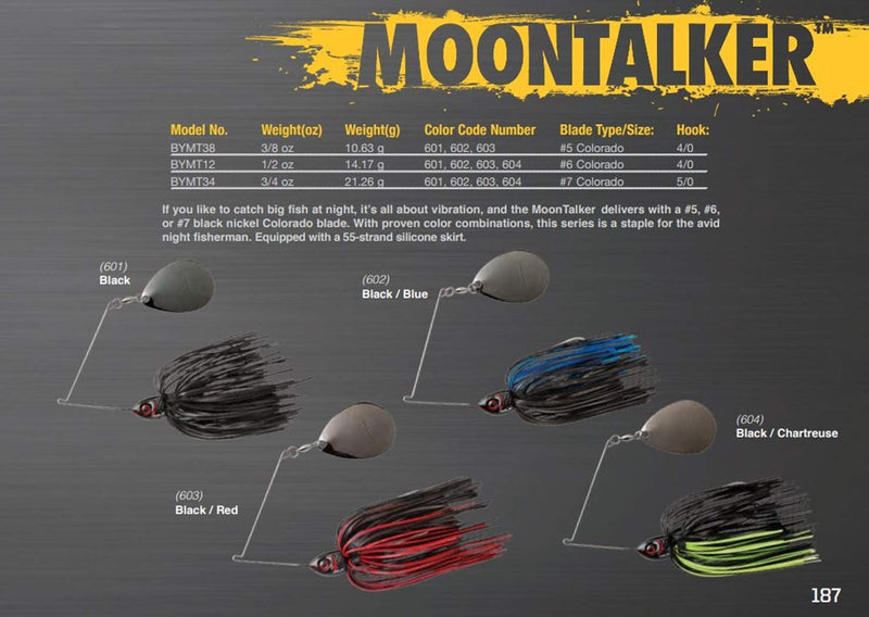 [AUSTRALIA] - Booyah Moontalker Spinner-Bait Bass Fishing Lure 3/4 oz Black/Red 