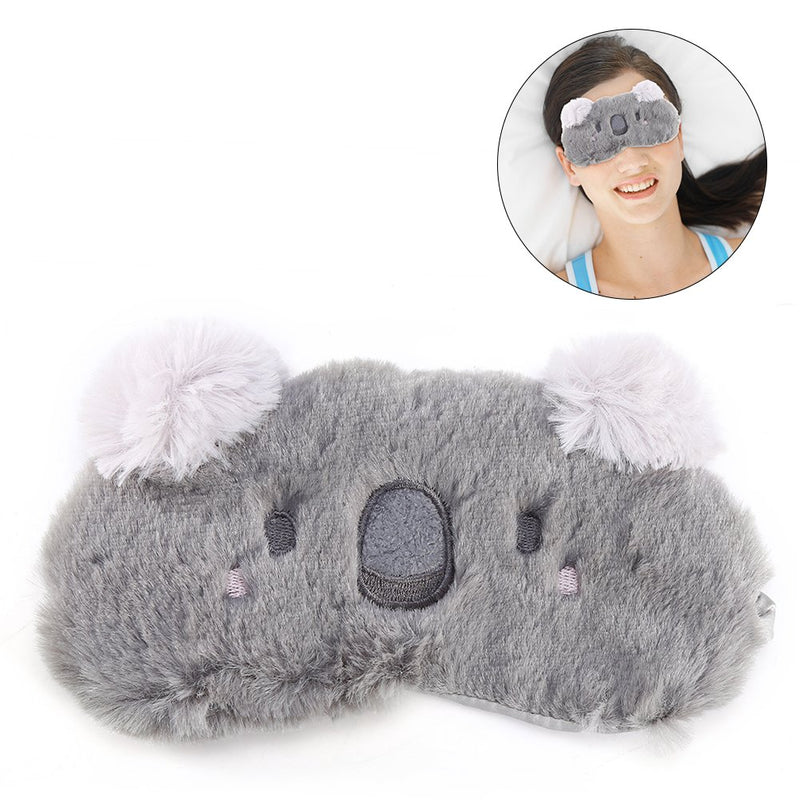 Sleeping Eye Mask,Plush Blindfold,Cute Animal Eye Cove,Soft Eye Mask with Adjustable Head Strap,Nap Eye Shade Mask,Eye Cover for Travel and Shift Work(Koala) Koala - BeesActive Australia