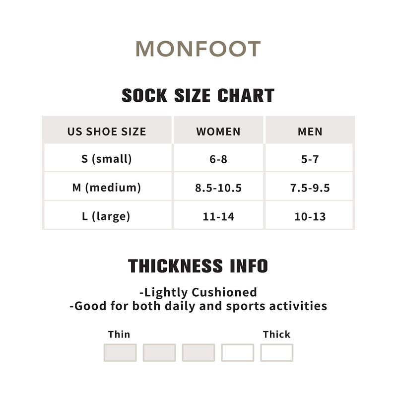 [AUSTRALIA] - M MONFOOT 5/10 Pairs Athletic Running Cushioned Silky Dry Heel Tab Ankle Socks for Men and Women Black (5 Pairs) Large 