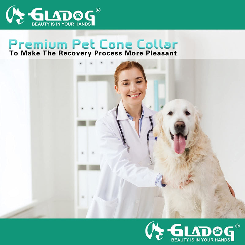 GLADOG Soft Dog Cone Collar, 3 PCS (Except XL Size) Flexible Plastic Cone for Dogs After Surgery, Dog Recovery Collar, Adjustable E-Collar for Large/Medium/Small Dogs Cat, Comfy Elizabethan Collar XL（X-Large Dog） - BeesActive Australia