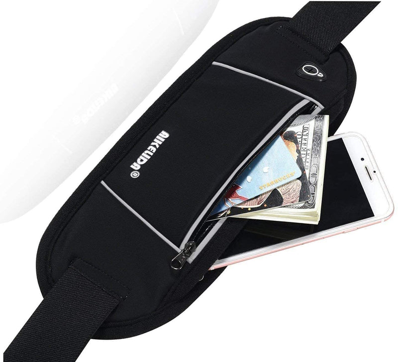 Running Belt, Black Fanny Pack Waist Pack Bag for Women Men, Adjustable Running Phone Holder - BeesActive Australia