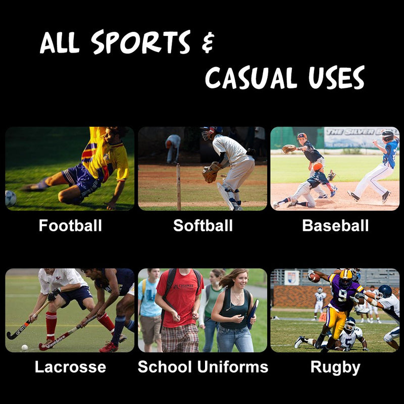 Soccer Baseball Softball Socks,Three street Unisex Knee High Solid Sport Tube Compression Football Socks 2-10 Pairs 006#10-pairs Orange Over Calf Compression Socks - BeesActive Australia