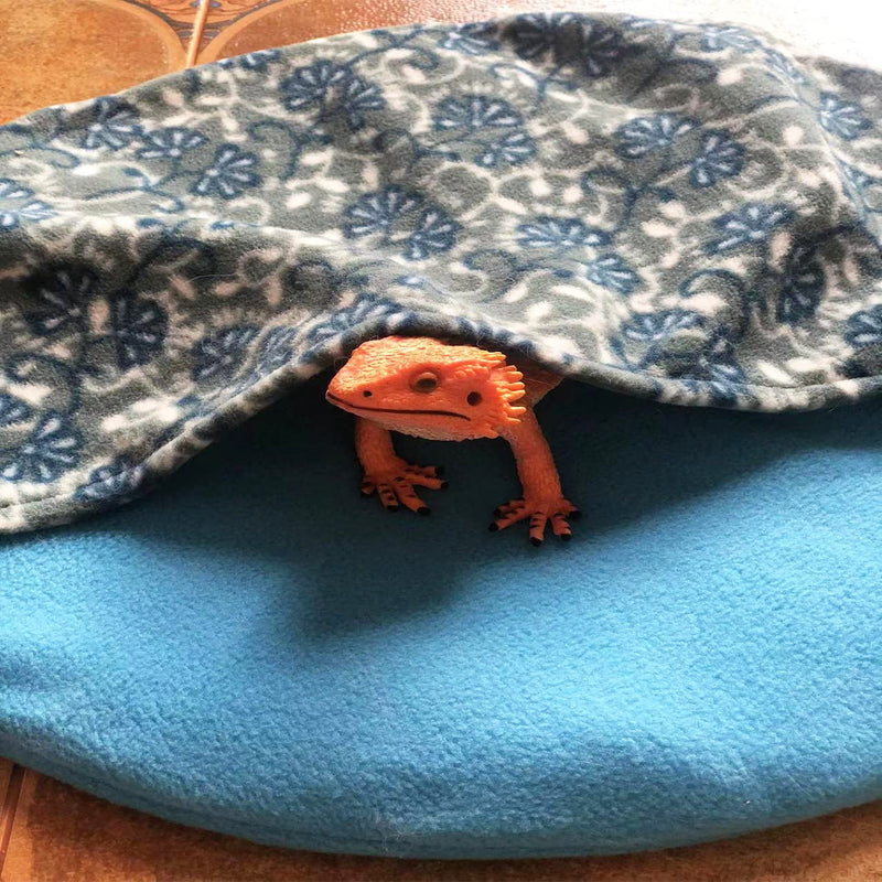 Bearded Dragon Bed 15 Inch Lizard Sleeping Bag Large Size Reptile Hide Habitat Bearded Dragon Accessories for Leopard Gecko Bearded Dragon Hamster Small Animals - BeesActive Australia