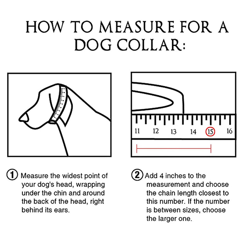 GZMZC Dog Chain Collar High Rose Gold Polished Stainless Steel Cuban Link Strong Heavy Duty Chew Proof Walking Chain Leash Collar for Small Medium Big Dogs 15MM Width 12" - BeesActive Australia