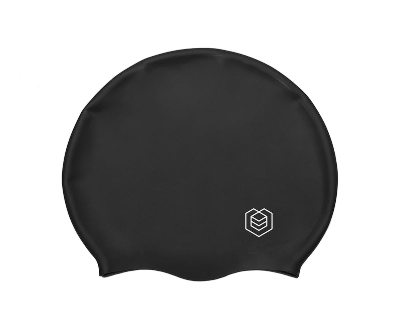 [AUSTRALIA] - SOUL CAP – Large Swimming Cap for Long Hair - Designed for Long, Thick and Curly Hair - Adults, Kids and Children - Women & Men - Premium Silicone Black 