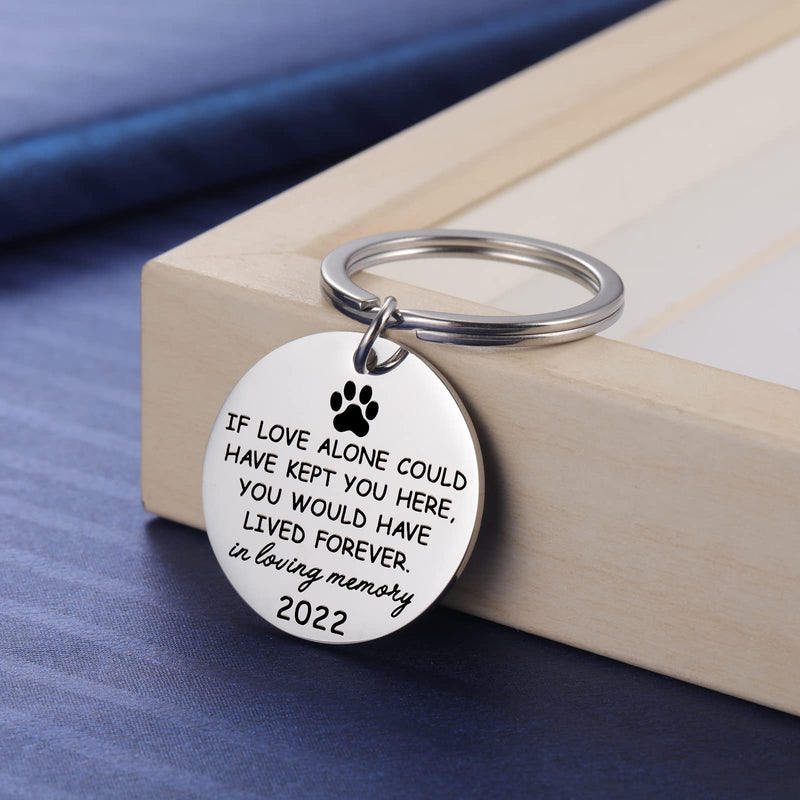 Pet Memorial Gifts, Loss of Dog Cat Sympathy Keyring Gifts for Pet Lover, in Memory of Pets Key Chain Keepsake for Women Men love alone in loving memory - BeesActive Australia
