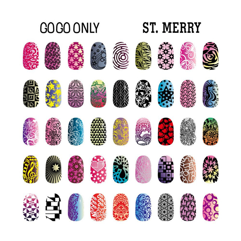 Gogoonly Nail Art Stamp Plate Collection St. Merry - Huge Size Stamping Image Plates Manicure Nail Designs DIY-BH000462 - BeesActive Australia