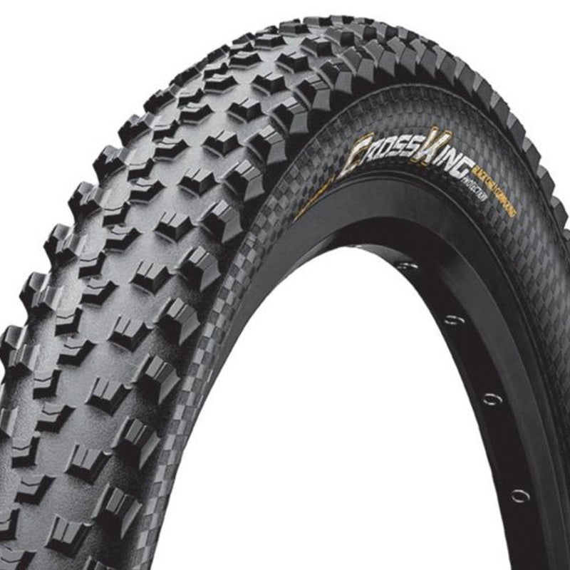 Continental Mountain Bike ProTection Tire - Black Chili, Tubeless, Folding Handmade MTB Performance Tire (26", 27.5", 29") 26 x 2.2 Cross King - BeesActive Australia