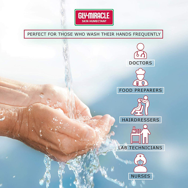 GLY MIRACLE Laboring Hands Skin Humectant 4 oz Gel Hand Cream Protective Layer Locks Intense Moisture to Repair Extremely Dry Cracked Callous Hands & Cuticles; Smoothes & Softens; Unscented - BeesActive Australia