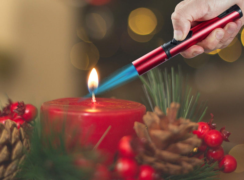 Urgrette 2 Pack Butane Torch Lighter, 6-inch Refillable Pen Lighter Adjustable Jet Flame Butane Lighter for Grill BBQ Candle Camping (Gas Not Included) Raven & Ruby - BeesActive Australia
