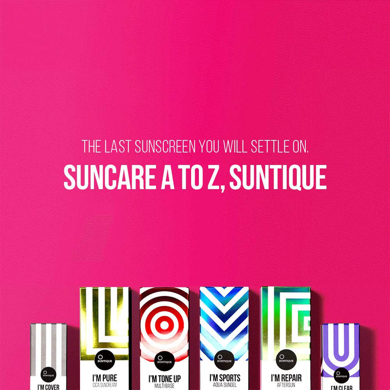 Suntique I’m Pure Cica Suncream, Sunscreen For Sensitive Skin, SPF 50+, 1.69 fl.oz. - BeesActive Australia