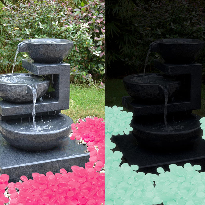 Kaiyuan Dynasty Glow in The Dark Rocks 300Pcs Pink Glow Stones, Glowing Rocks for Fish Tankns 300 - BeesActive Australia