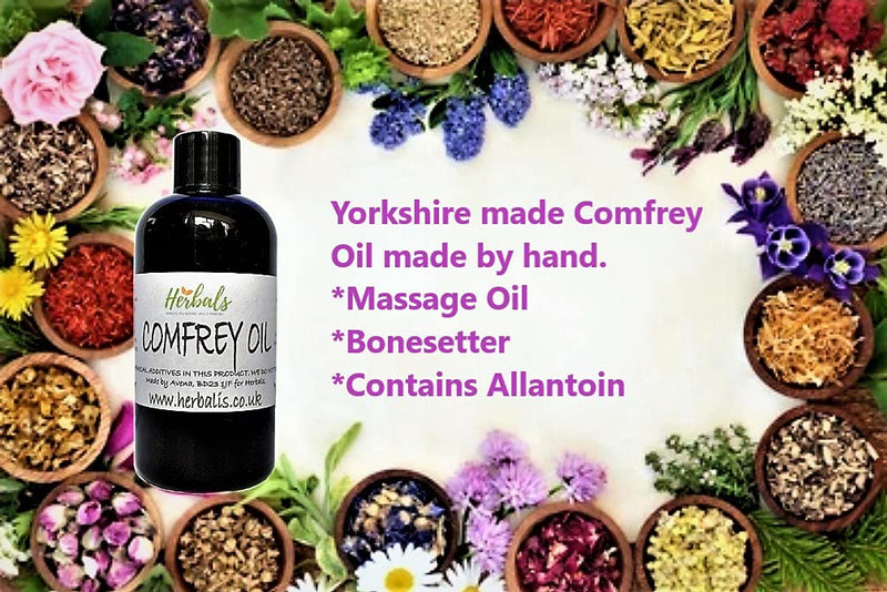 Natural Comfrey Oil Pure Ingredients (Symphytum Officinale) 100ml Ideal Bone Fractures Breaks Wounds Joint Arthritic Pain Relief - BeesActive Australia