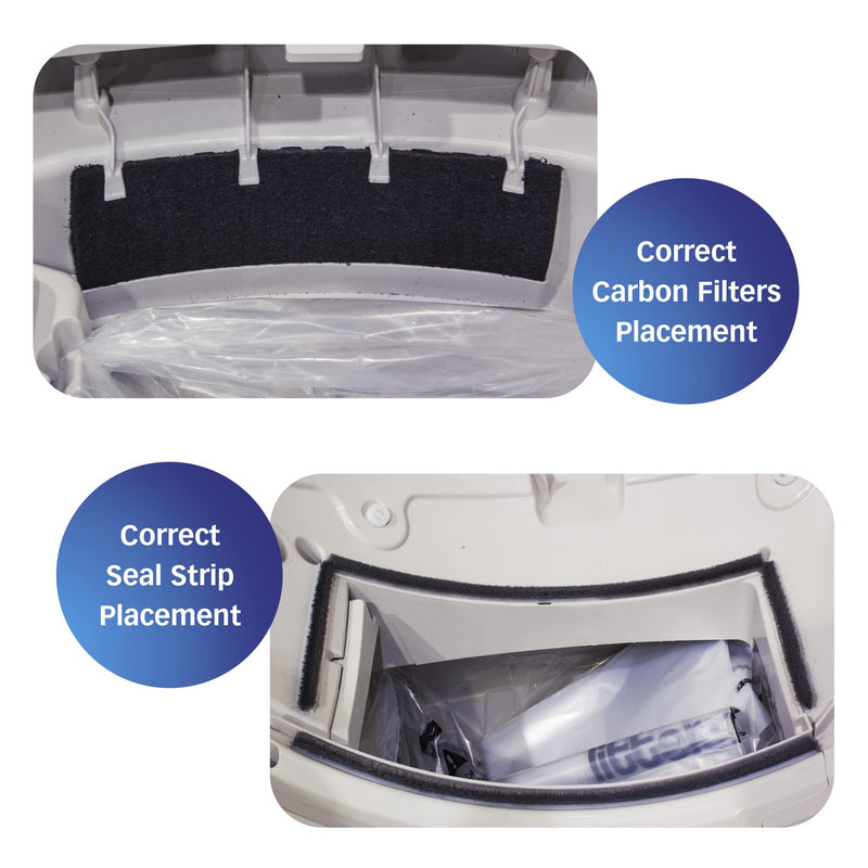PET STANDARD Replacement Carbon Filters & 1 Replacement Seal Strip Set Compatible with Litter-Robot 3® Self-Cleaning Cat Litter Box, Pack of 10 - BeesActive Australia