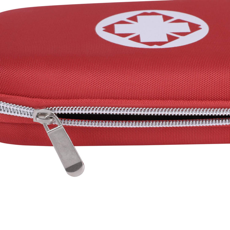 Qchomee Portable First Aid Bags Pouch Empty Mini Medical Kit Bag Case Compact Survival Emergency Bags Empty Medicine Storage Bag for Travel Camping Outdoor Sports Work Holidays Car Home (Empty Bag) Red 21*14*5cm - BeesActive Australia