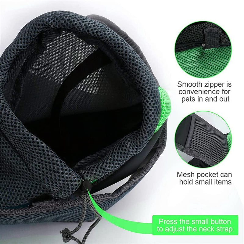 Pet Dog Sling Carrier, Breathable Mesh Hand Free Adjustable Travel Safe Puppy Sling Bag Carrier Dog Satchel Carrier for Dogs Cats Rabbit Small Animals Adjustable Buckle for 5-10 lbs Yellow - BeesActive Australia