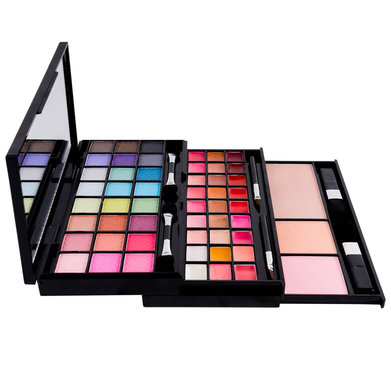 SHANY Classy & Sassy All-in-One Makeup Kit with Mirror, Applicators, 24 Eye Shadows, 18 Lip Glosses, 2 Blushes, and 1 Bronzer. - BeesActive Australia