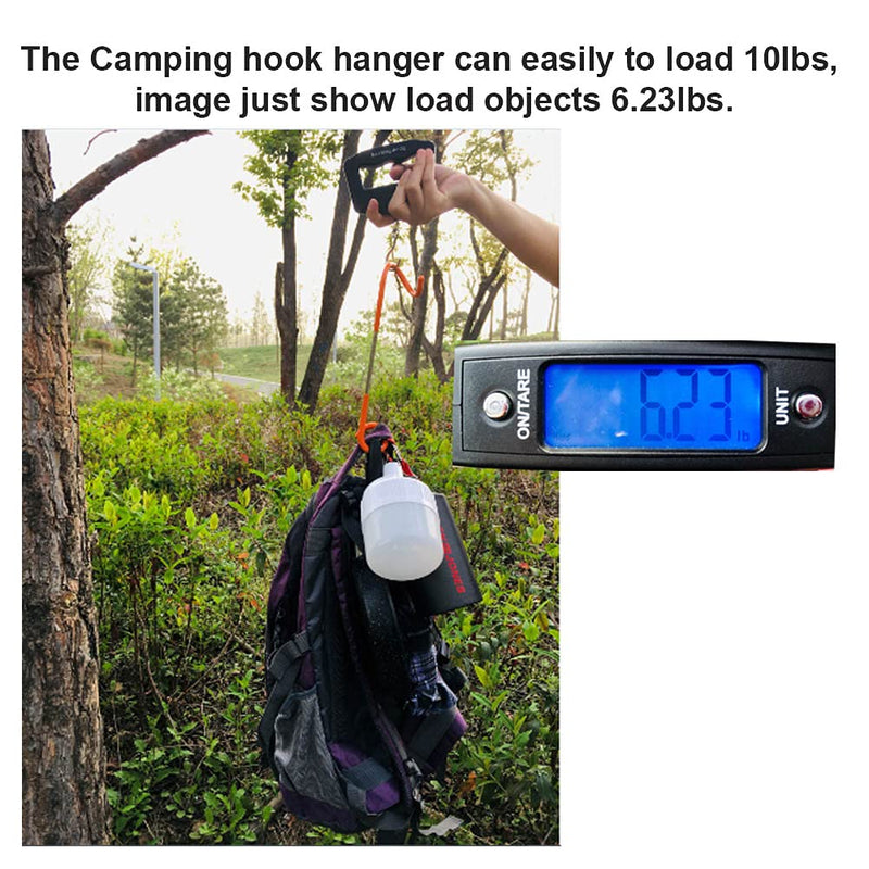 Quality-Life Camping Lantern Hook Hanger 2pcs Black 2pcs - BeesActive Australia