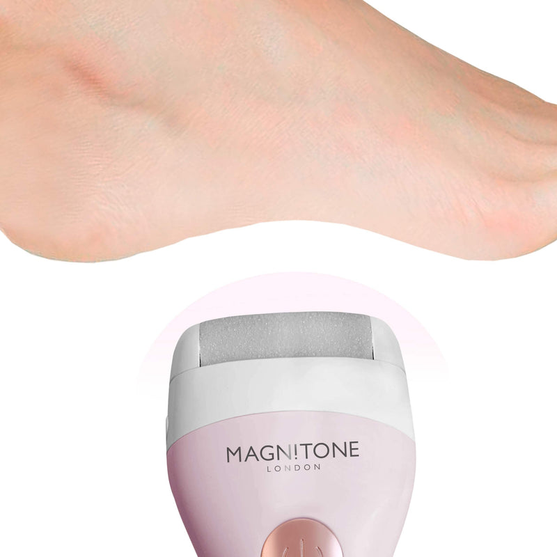 Magnitone Well Heeled 2 Rechargeable Express Pedicure System Electric Hard Skin Remover, Pink, 1 count - BeesActive Australia