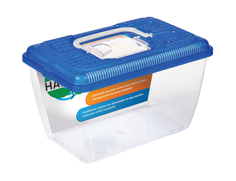 Penn-Plax Small World Habitat – Portable Clear & Transparent Plastic Tank – Excellent for Small Critters & Creatures – Easy to Clean & Handle – Great for Indoors & Outdoors 1 Gallon - BeesActive Australia