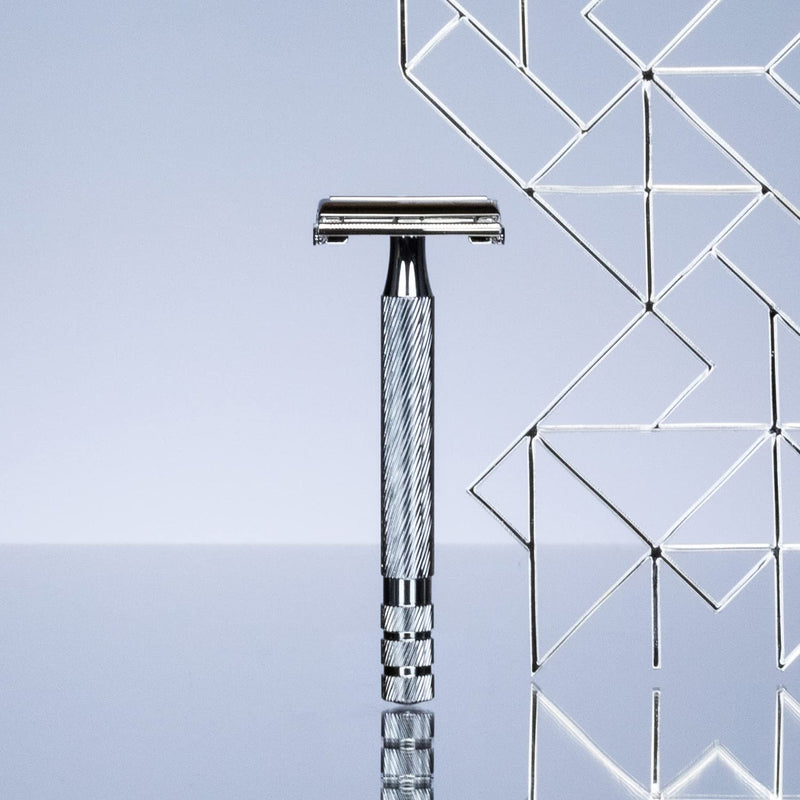 WILKINSON SWORD - Double Edge For Men | Premium Stainless Steel Safety Razor | Razor Handle + 5 Blade Refills - BeesActive Australia