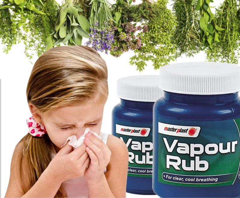 Menthol Vapour Rub Congestion Relief for Chest, Throat & Back Rub Eucalyptus (100g Tub) - BeesActive Australia